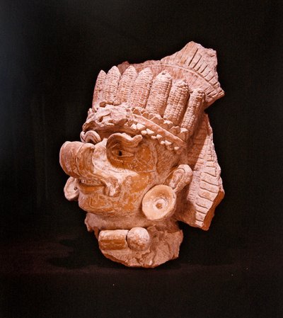 Head portion of a large urn, Oaxaca by Pre Columbian Pre Columbian